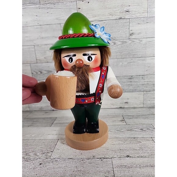 Vintage Steinbach Chubby Troll Oktoberfest Nutcracker 10.5" Germany - Picture 2 of 8